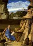 Giovanni Bellini - Saint Jerome reading in a Landscape